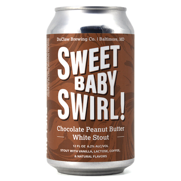 DU CLAW SWEET BABY SWIRL CHOCOLATE PEANUT BUTTER WHITE STOUT 355ML
