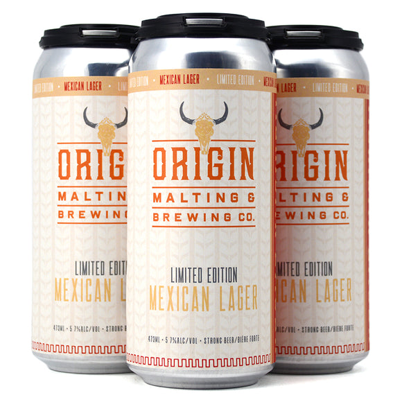 ORIGIN BREWING MEXICAN LAGER 4C