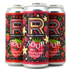 RUSSELL SOUR MIXER STRAWBERRY & RHUBARB AND RASPBERRY & VANILLA 4C