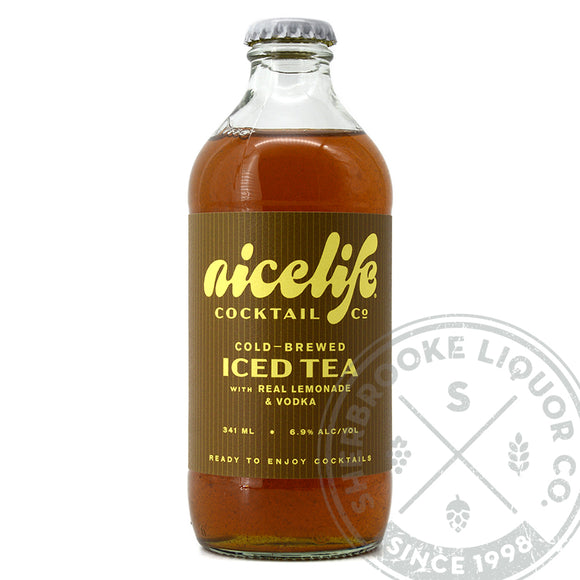 NICELIFE COLD-BREWED ICED TEA W LEMONADE & VODKA 341ML