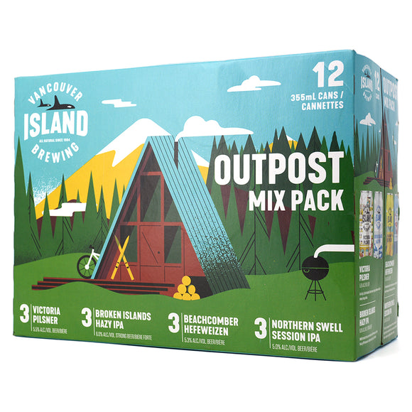 VANCOUVER ISLAND BREWING OUTPOST MIX PACK 12C