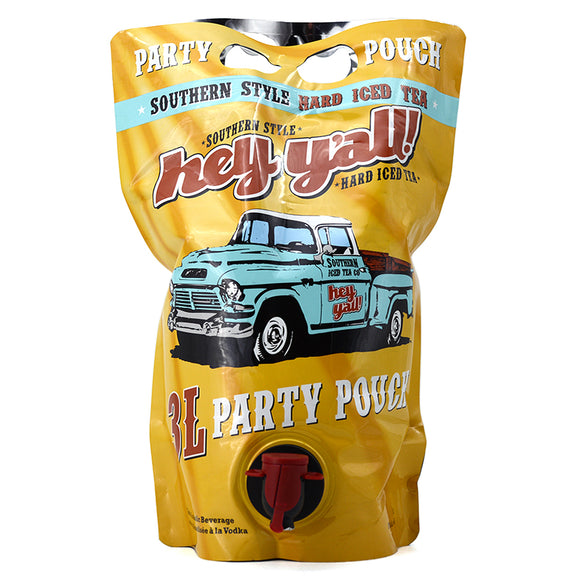 HEY Y'ALL SOUTHERN STYLE HARD ICED TEA PARTY POUCH 3L