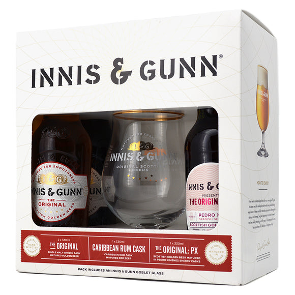 INNIS & GUNN GIFT PACK 4B + GLASS