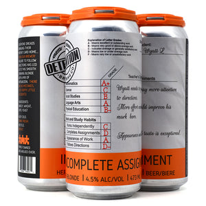 DETENTION BREWING INCOMPLETE ASSIGNMENT HEFE-BLONDE 4C