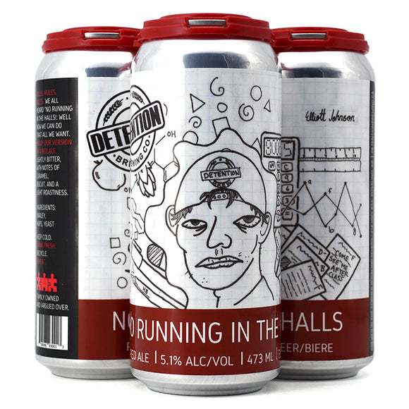 DETENTION BREWING NO RUNNING IN THE HALLS RED ALE 4C