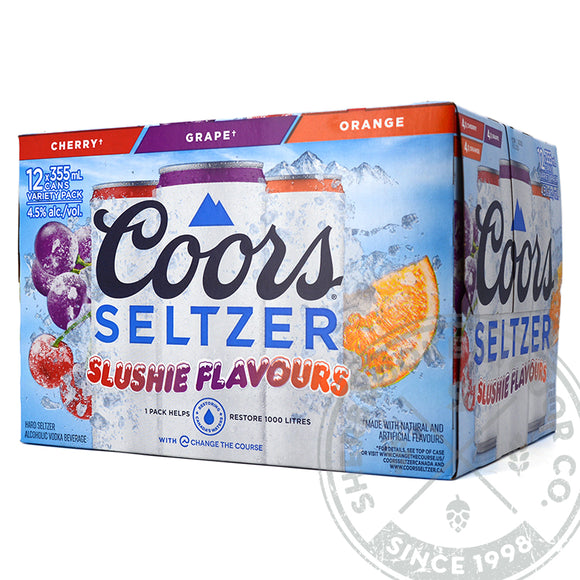 COORS SELTZER SLUSHIE FLAVOURS VARIETY PACK 12C