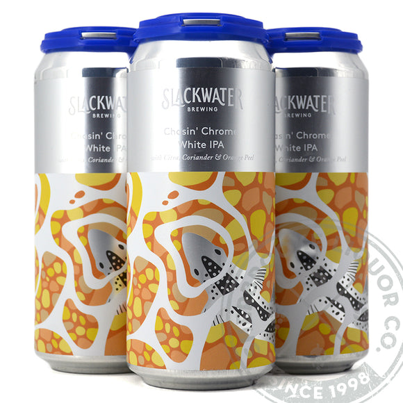 SLACKWATER CHASIN' CHROME WHITE IPA W CITRA, CORIANDER & ORANGE PEEL 4C