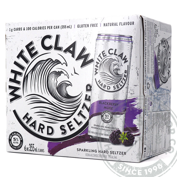 WHITE CLAW HARD SELTZER BLACKBERRY 6C