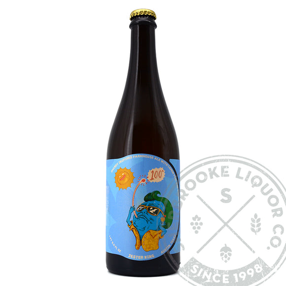 JESTER KING 100 DEGREES FARMHOUSE ALE W LEMON PEEL & GINGER 750ML