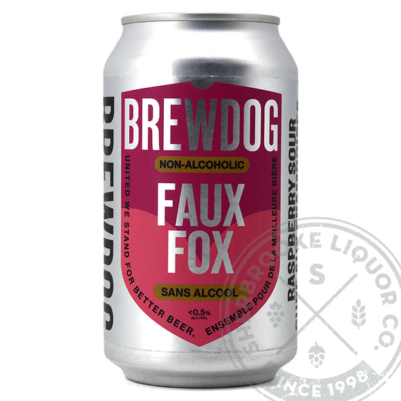 BREWDOG FAUX FOX NON ALCOHOLIC RASPBERRY SOUR 355ML