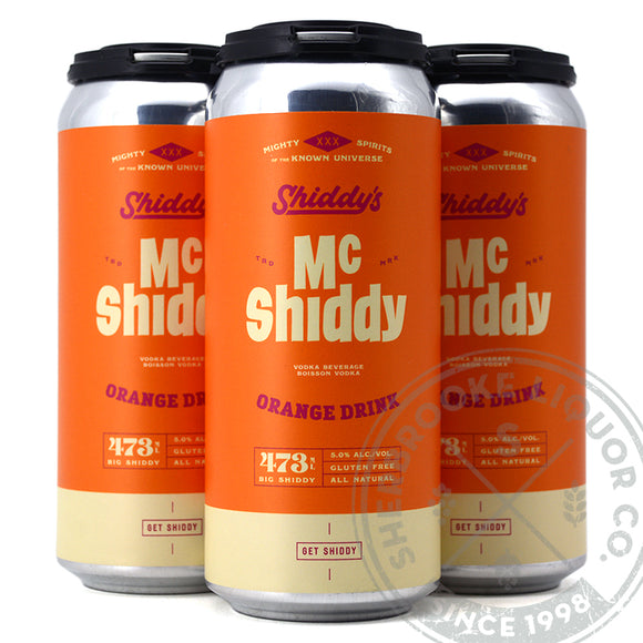 SHIDDY'S MCSHIDDY ORANGE DRINK VODKA BEVERAGE 4C