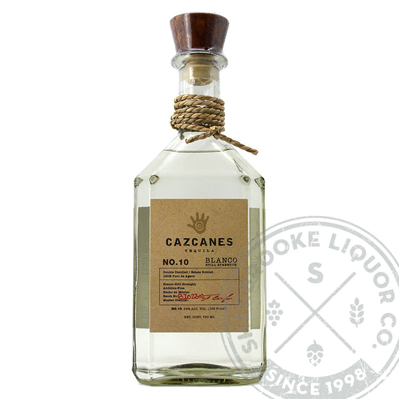 CAZCANES BLANCO NO. 10 STILL STRENGTH TEQUILA 750ML