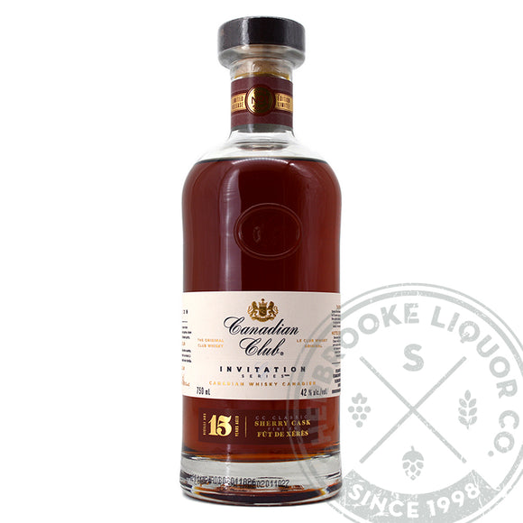 CANADIAN CLUB INVITATION SERIES 15 YEARS AGED SHERRY CASK CANADIAN WHISKY 750ML