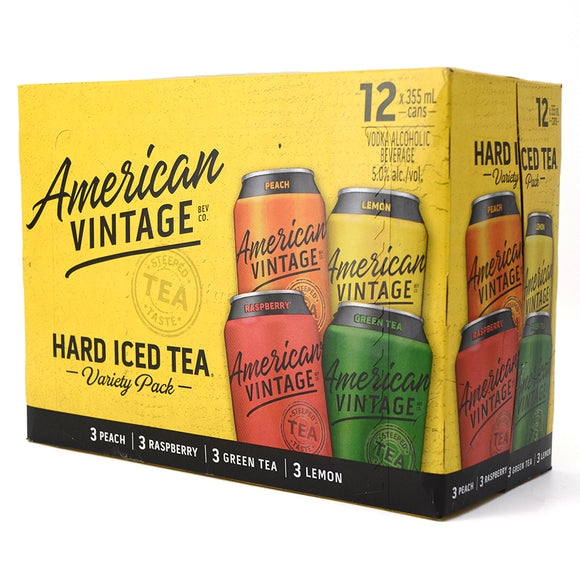 AMERICAN VINTAGE HARD ICED TEA VARIETY PACK 12C