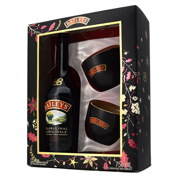 BAILEYS GIFT PACK 750ML + 2 BOWLS