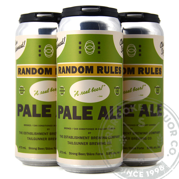 Establishment x Tailgunner Random Rules Pale Ale 4C