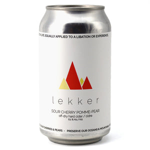 LEKKER CIDER SOUR CHERRY POMME-PEAR