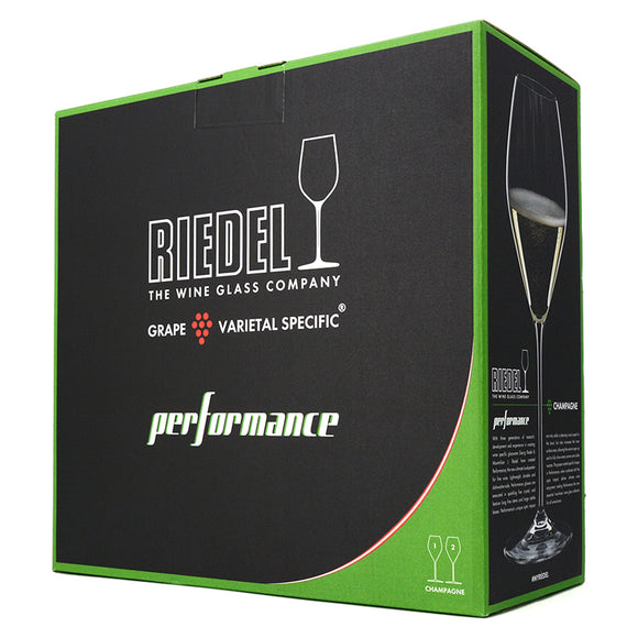 RIEDEL PERFORMANCE CHAMPAGNE GLASSES SET OF 2