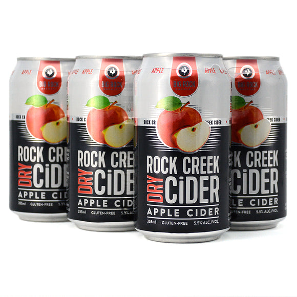 BIG ROCK ROCK CREEK DRY CIDER APPLE 6C