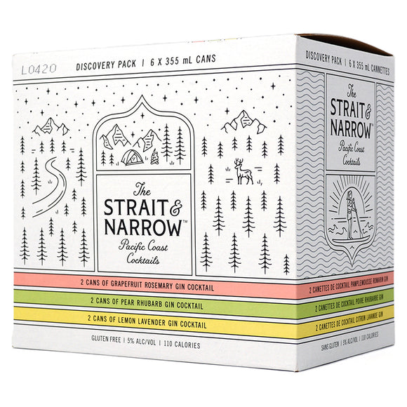 STRAIT & NARROW PACIFIC COAST COCKTAILS DISCOVERY PACK 6C