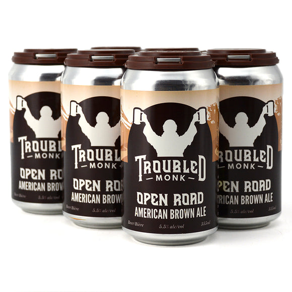 TROUBLED MONK OPEN ROAD AMERICAN BROWN ALE 6C
