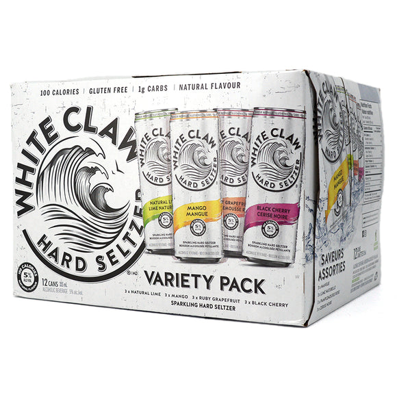 WHITE CLAW VARIETY PACK 12C