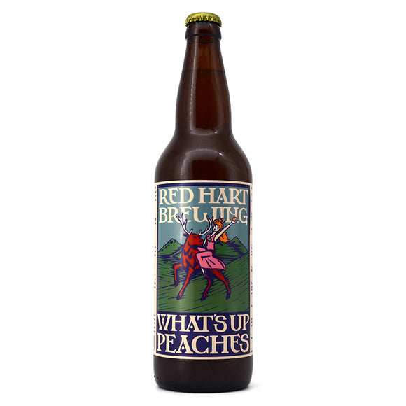 RED HART WHAT'S UP PEACHES WHEAT ALE 650ML