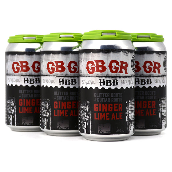 HELL'S BASEMENT GLITTER BOOTS & GUITAR ROOTS GINGER LIME ALE 6C
