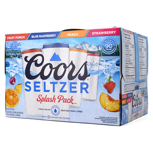 COORS SELTZER FRUIT SPLASH PACK 12C