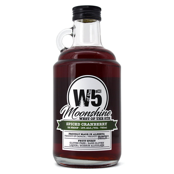 WEST OF THE 5TH SPICED CRANBERRY MOONSHINE 500ML