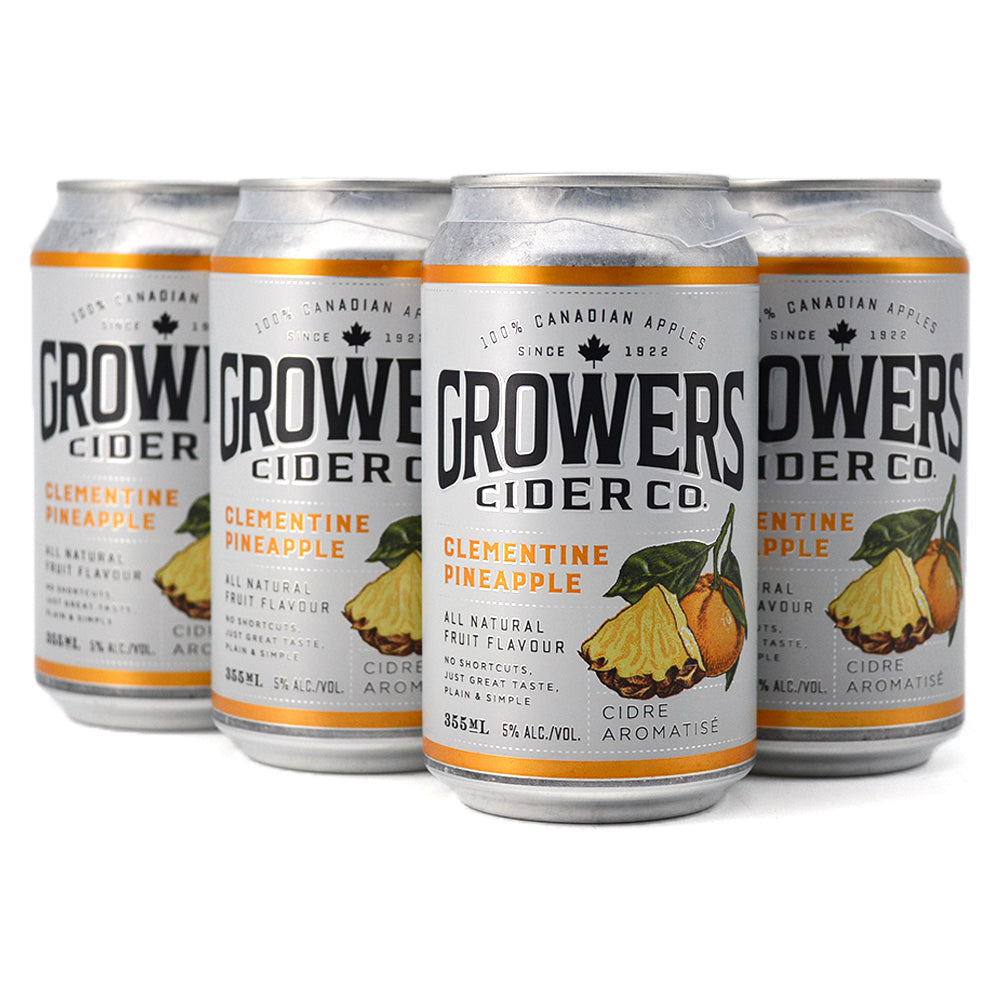 GROWERS CIDER CLEMENTINE PINEAPPLE 6C Sherbrooke Liquor