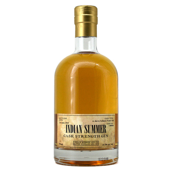 DUNCAN TAYLOR INDIAN SUMMER EX SHERRY ARDMORE PEATED CASK STRENGTH GIN 700ML