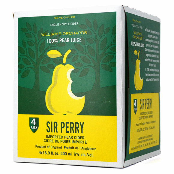 WILLIAM'S SIR PERRY ENGLISH STYLE PEAR CIDER 4C