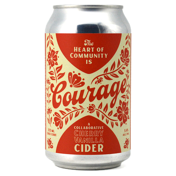 SUNNYCIDER COURAGE CHERRY VANILLA CIDER 355 mL