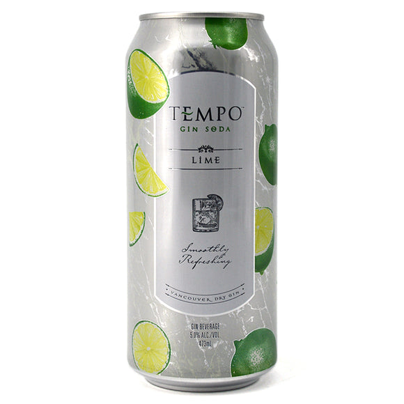 TEMPO GIN SODA LIME 473ML