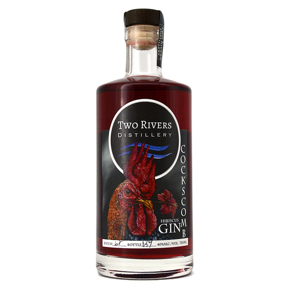 TWO RIVERS DISTILLERY COCKSCOMB HIBISCUS GIN 750ML